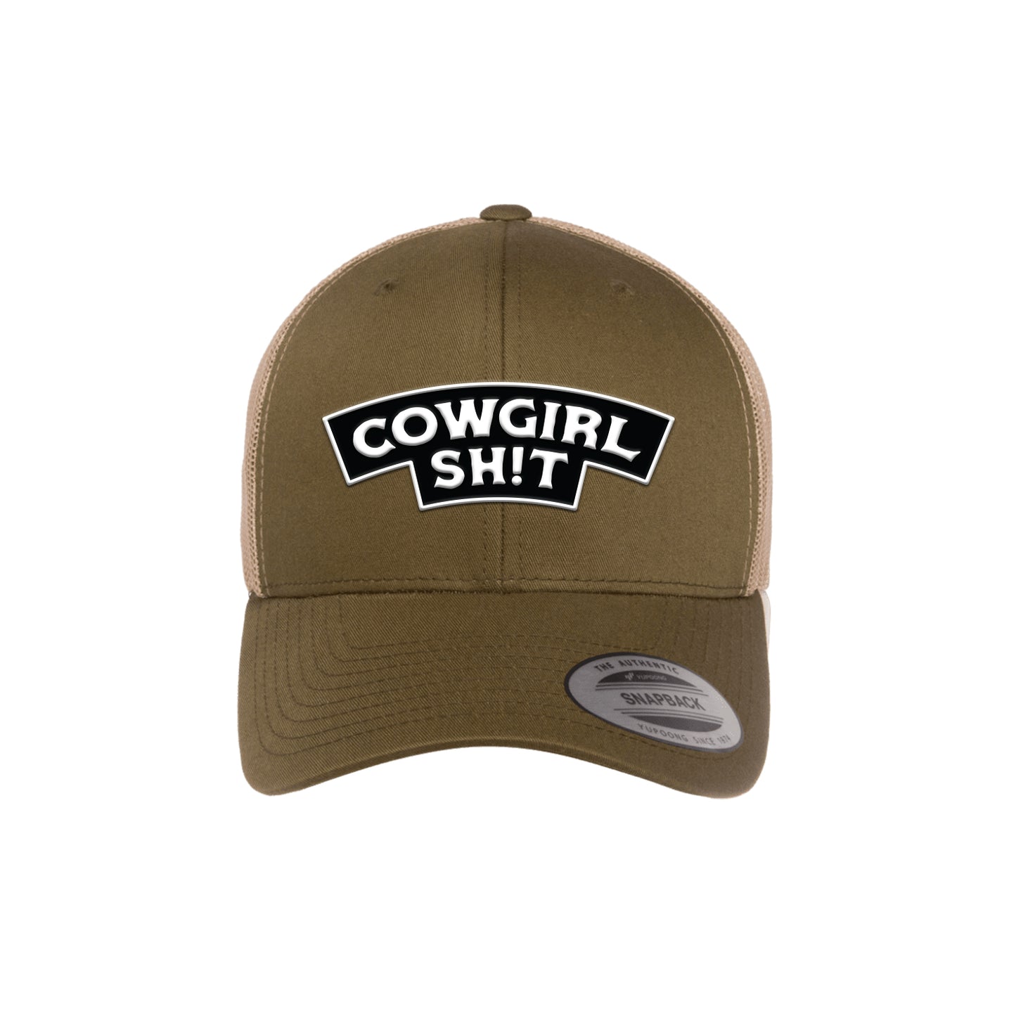 COWGIRL Banner - Moss/Khaki Curved Brim