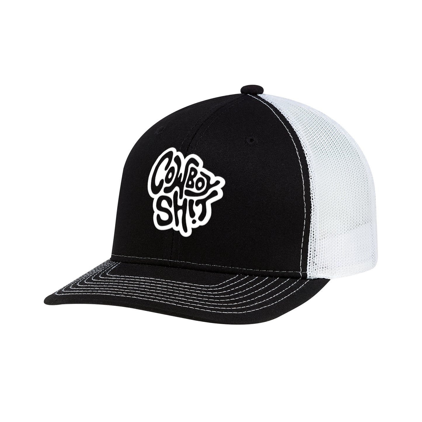 SOFTY - Black/Whte - Curved Brim