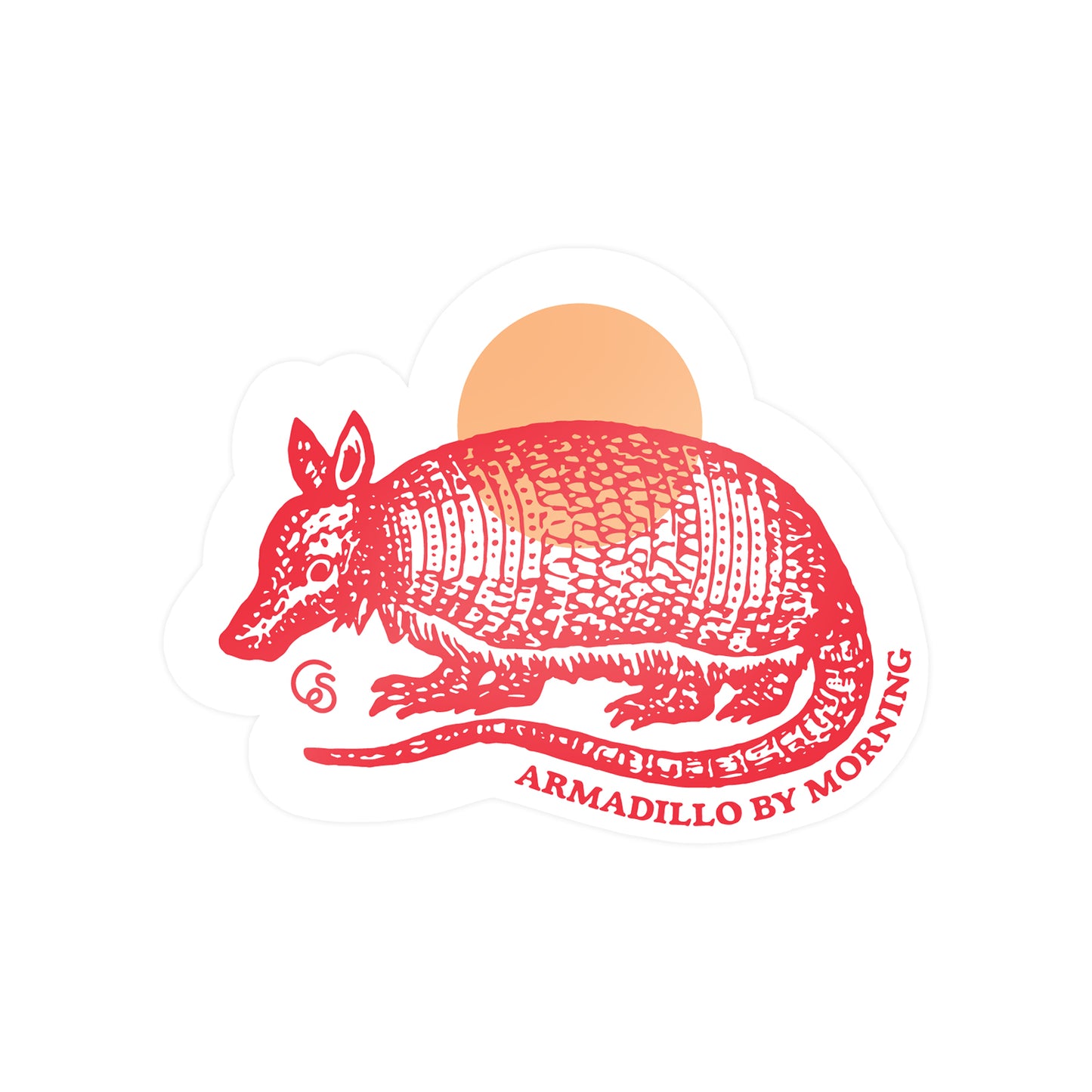 ARMADILLO BY MORNING Sticker