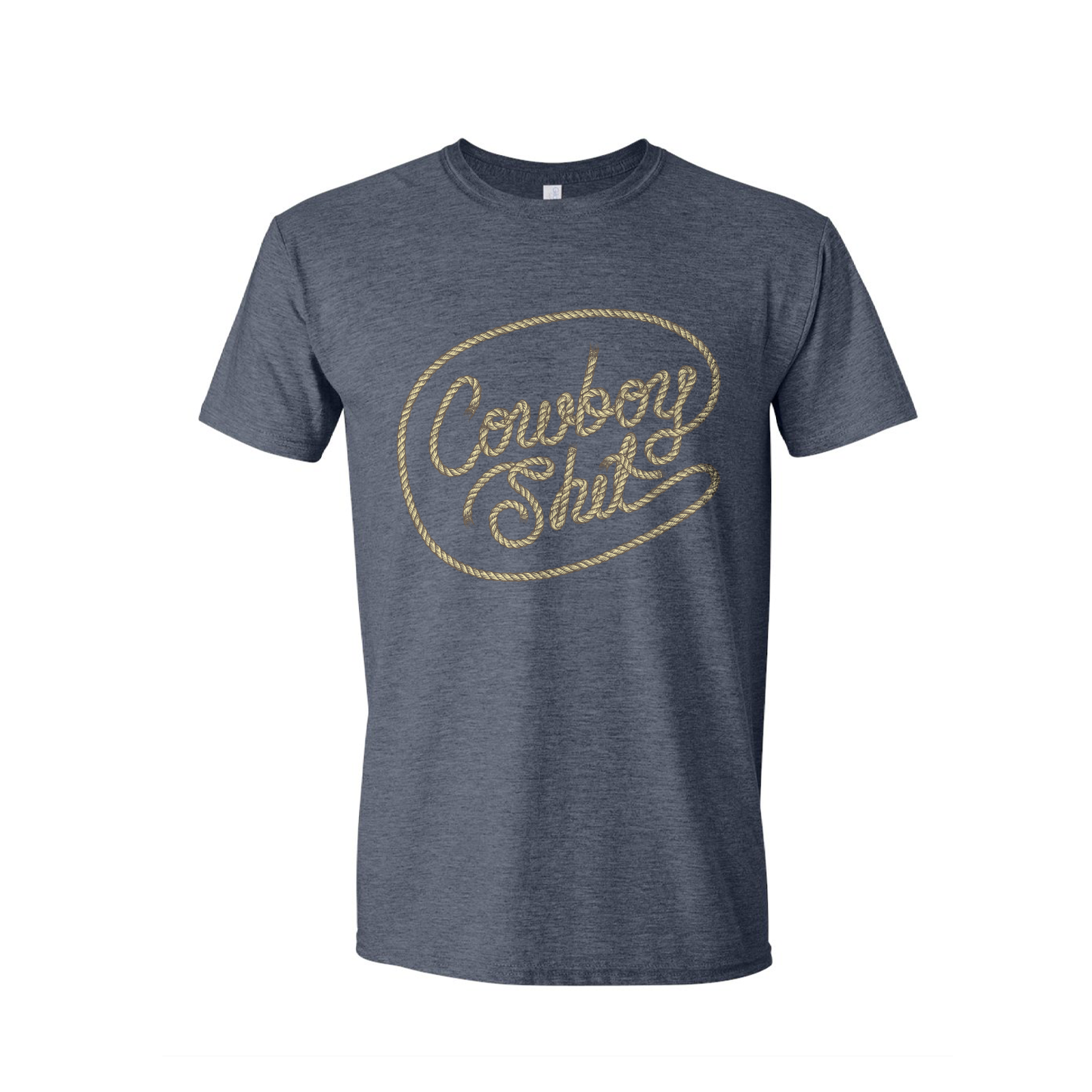 Tee - ROPE SH*T - Heather Navy