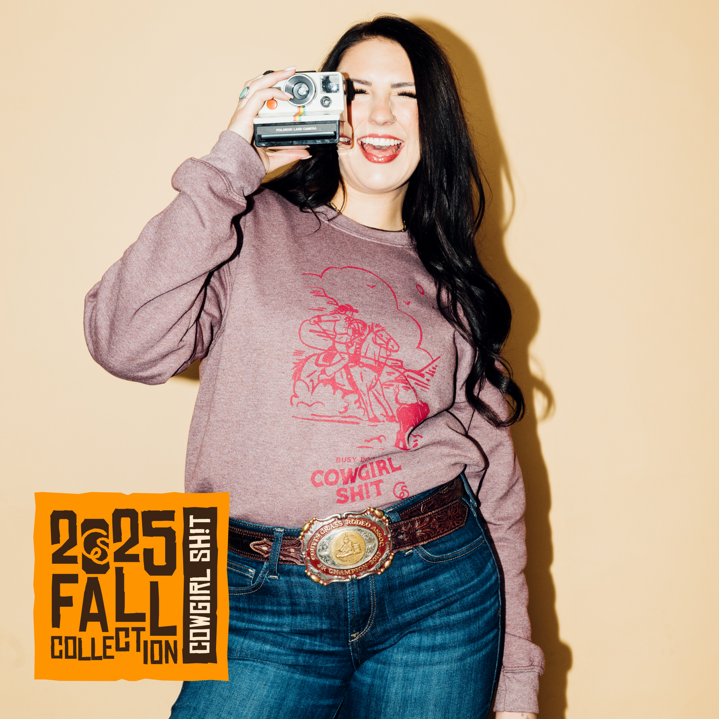 Sweater - COWGIRL ERA - Heather Dark Maroon