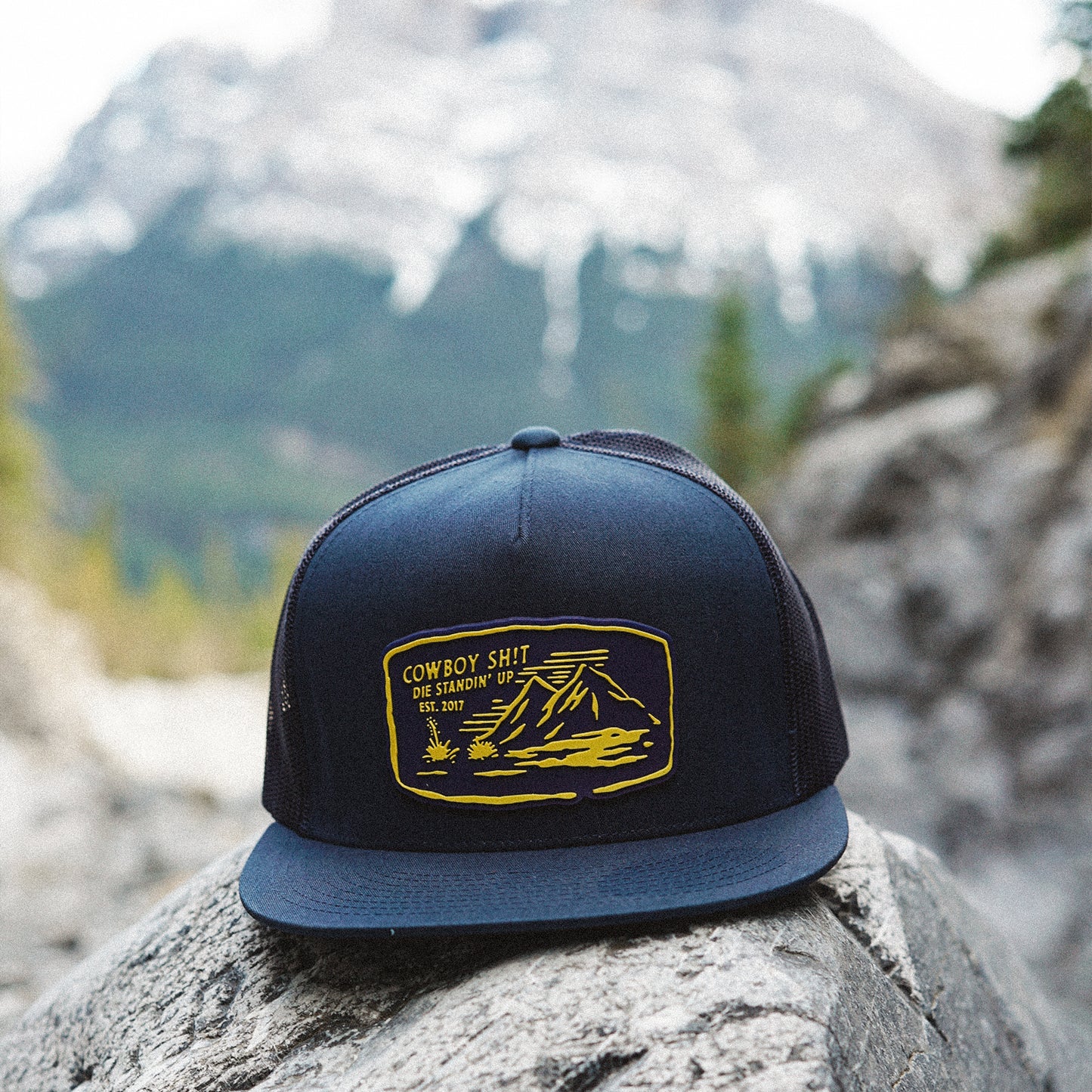 Die Standin' Up - Navy Flat Brim