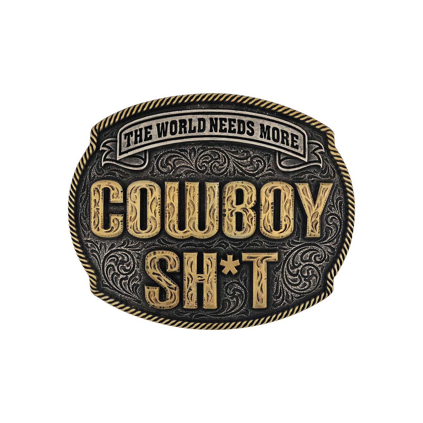 Cowboy Sh*t x Montana Silversmiths - Maverick Belt Buckle