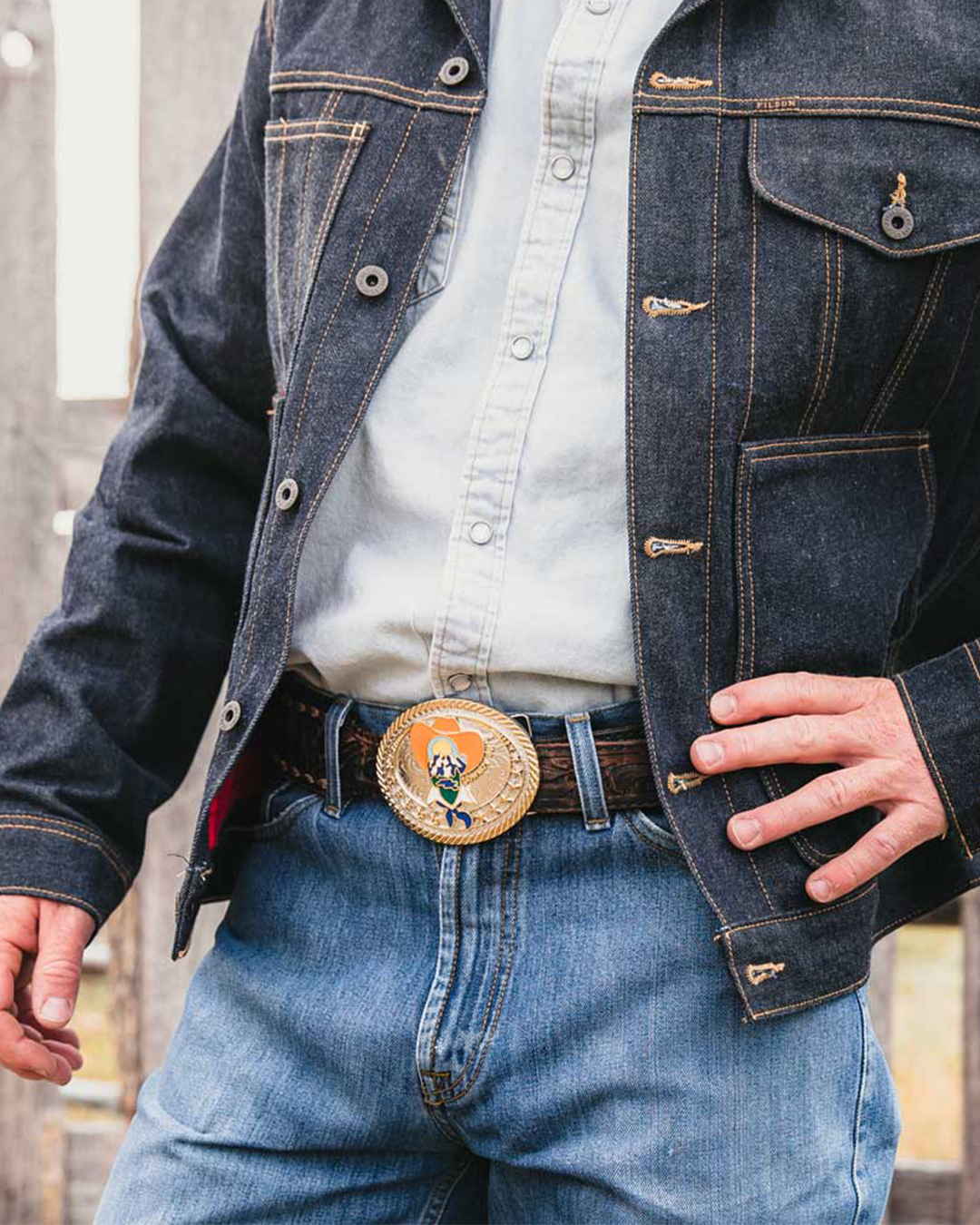 Cowboy Sh*t x Montana Silversmiths - Cowboy Trail Belt Buckle
