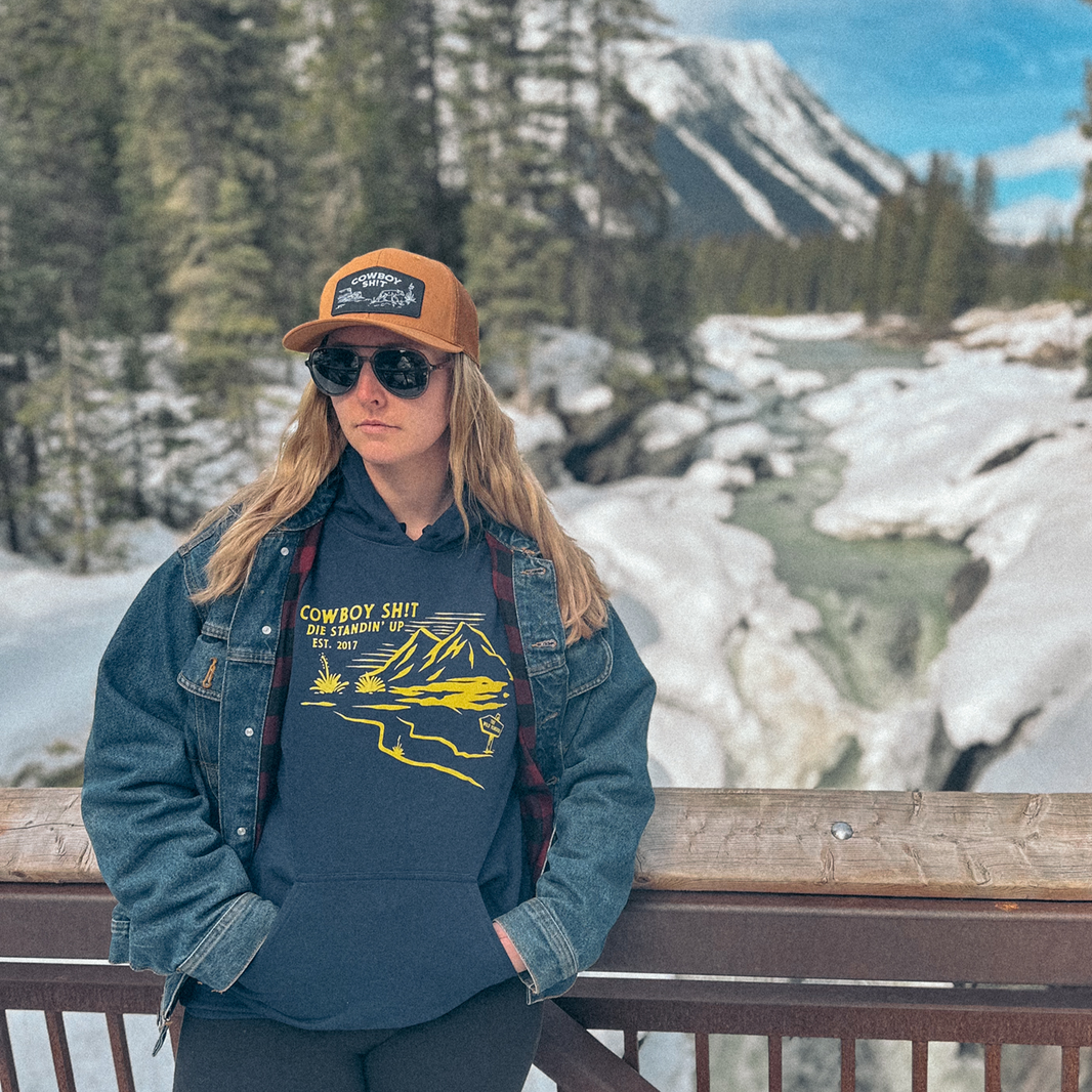 Cowboy Sh!t Unisex Racer Sweatshirt Ash Grey
