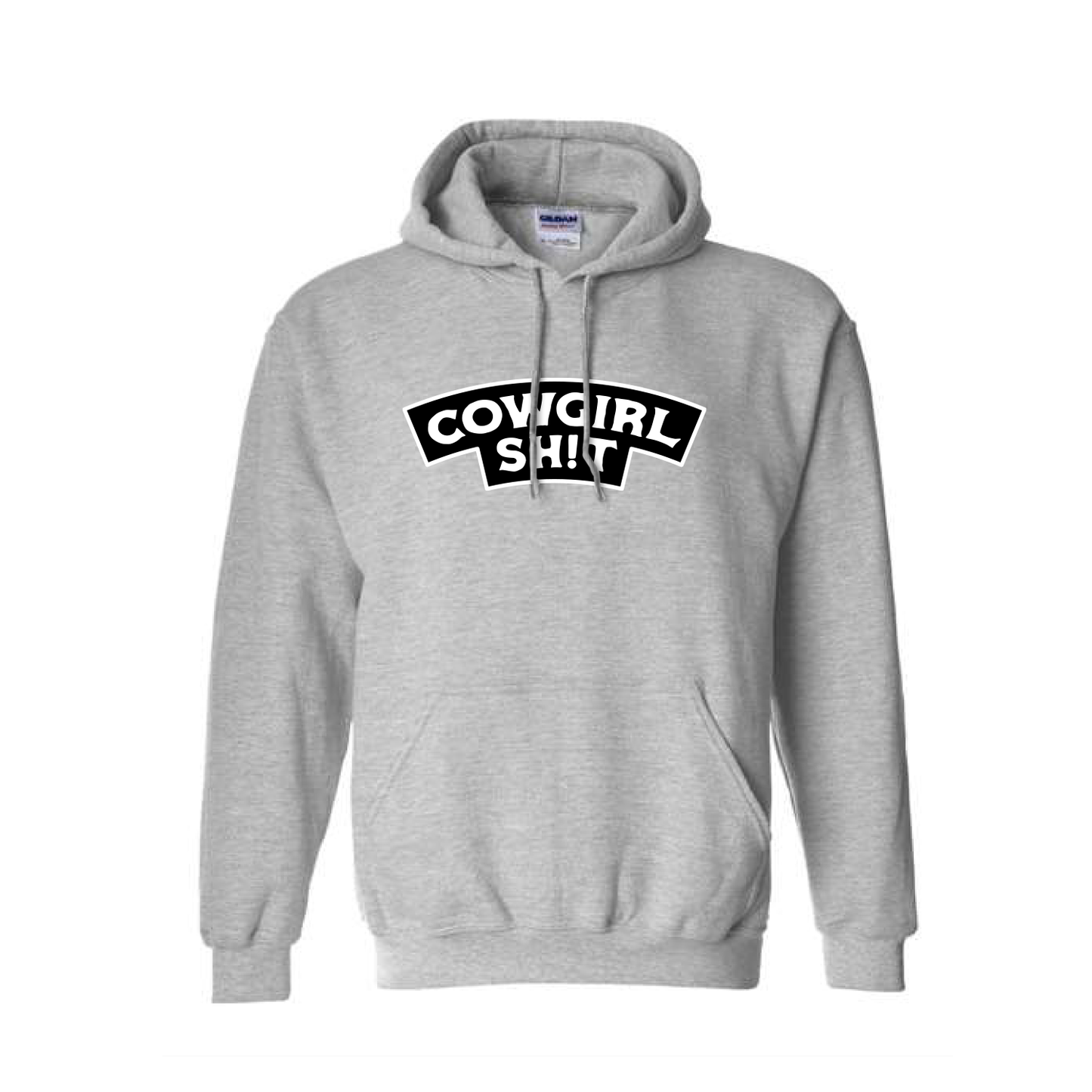 Hoodie - COWGIRL BADGE - Sport Grey