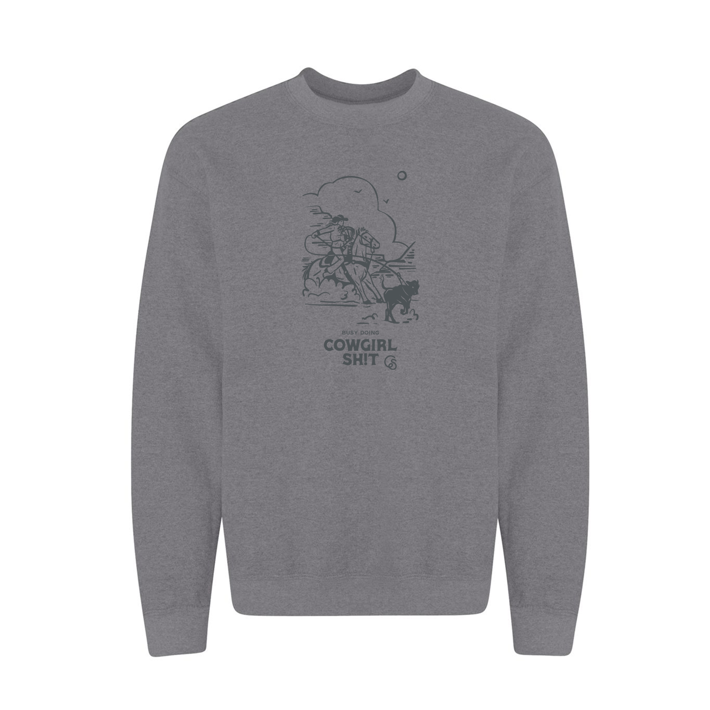 Sweater - COWGIRL ERA - Graphite Heather