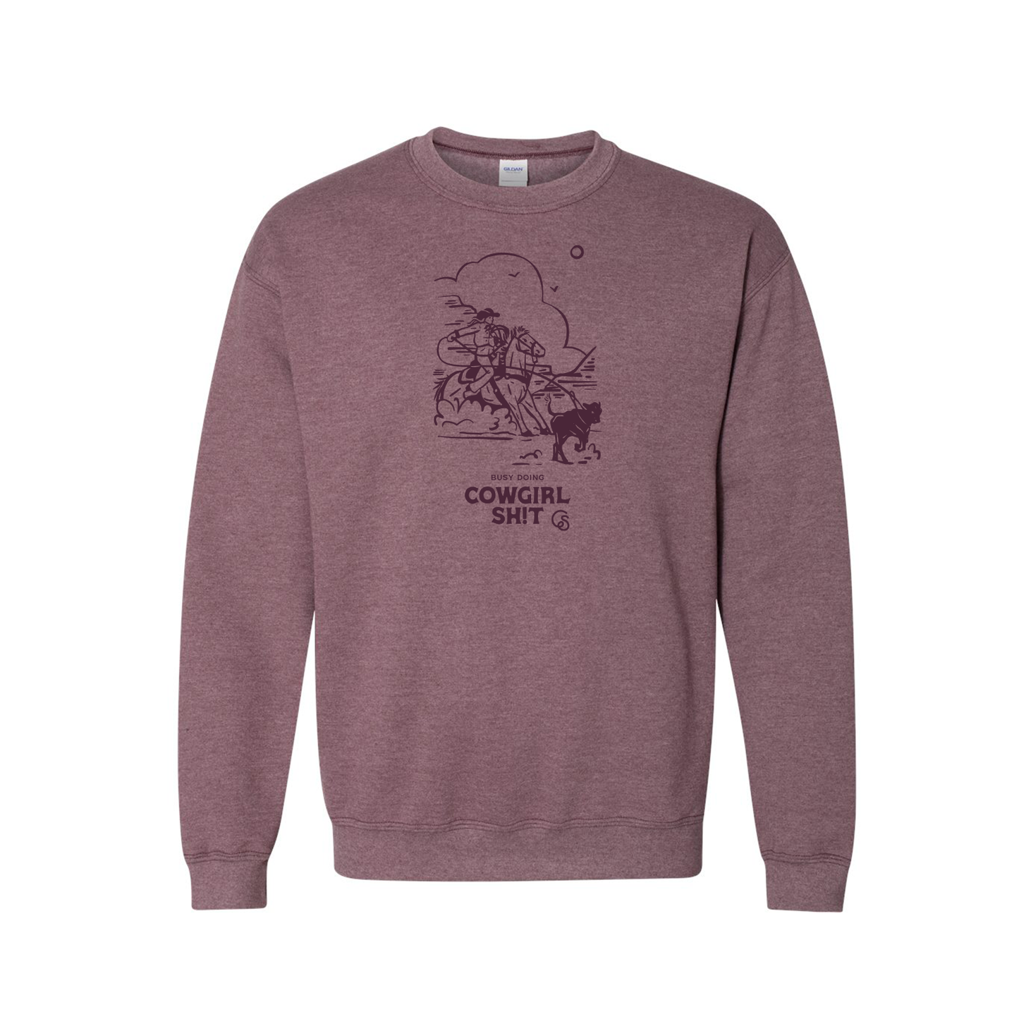 Sweater - COWGIRL ERA - Heather Dark Maroon