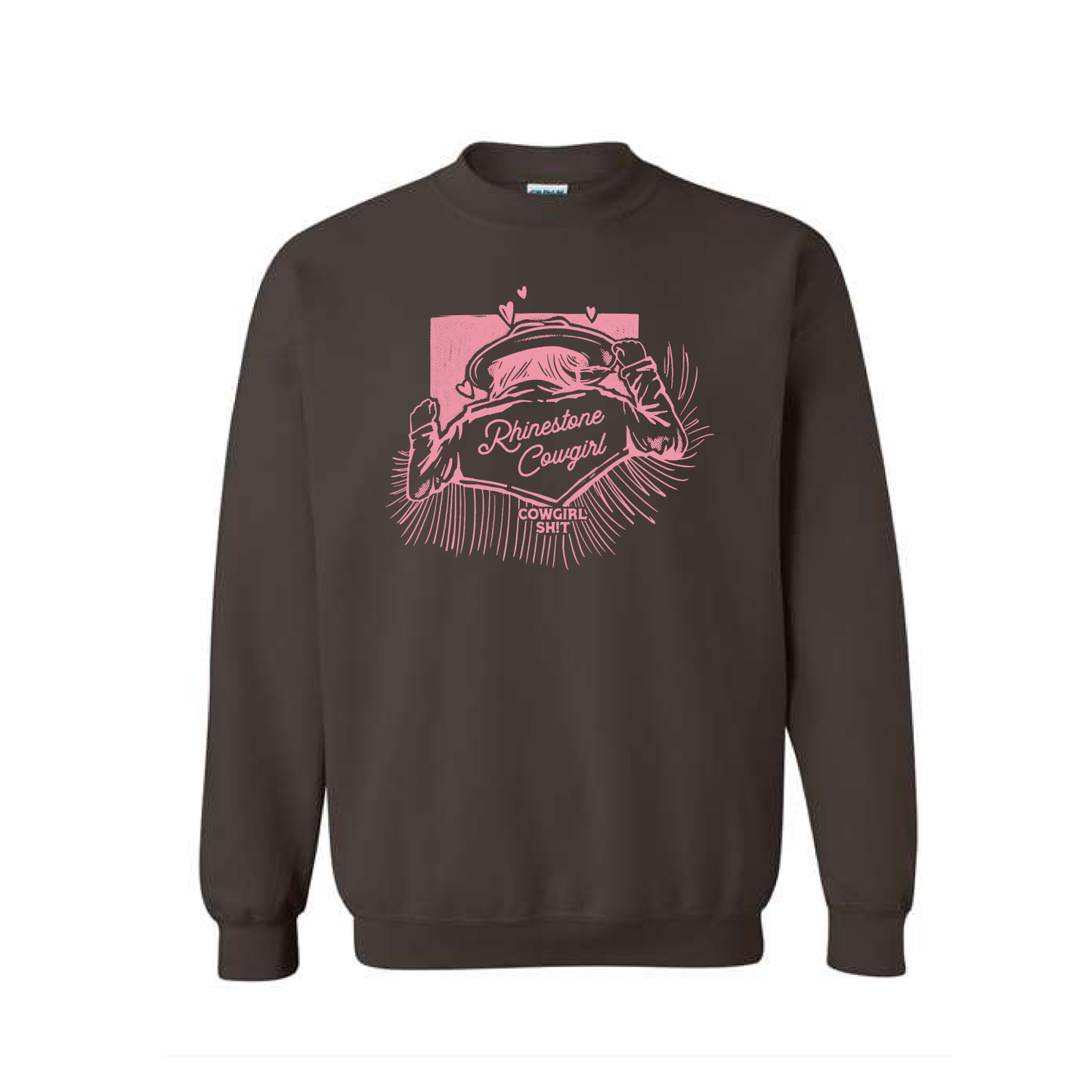 Sweater - RHINESTONE COWGIRL - Dark Chocolate