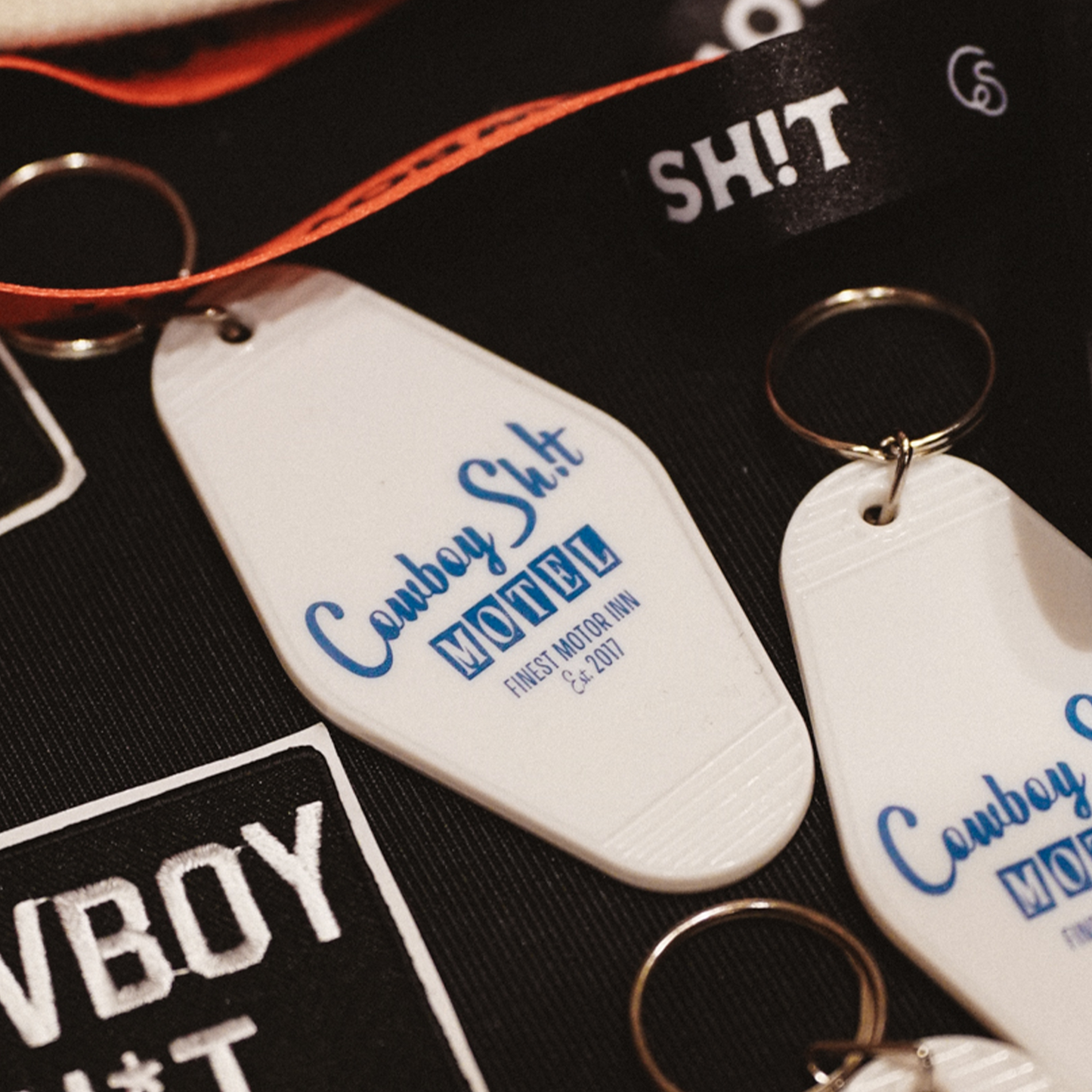 CS Motel Retro Keychain