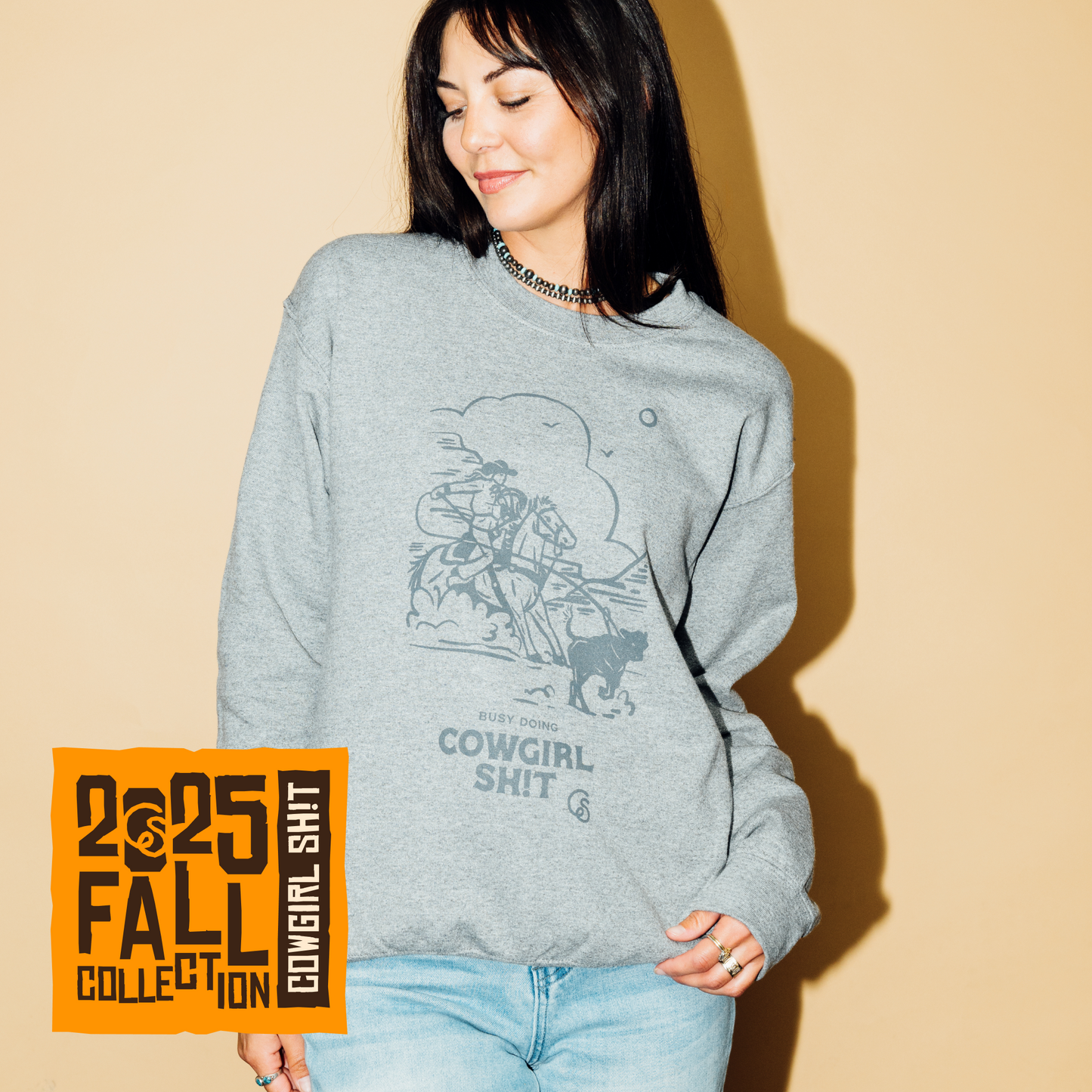 Sweater - COWGIRL ERA - Graphite Heather
