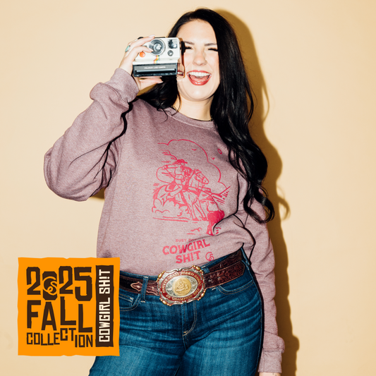 Sweater - COWGIRL ERA - Heather Dark Maroon