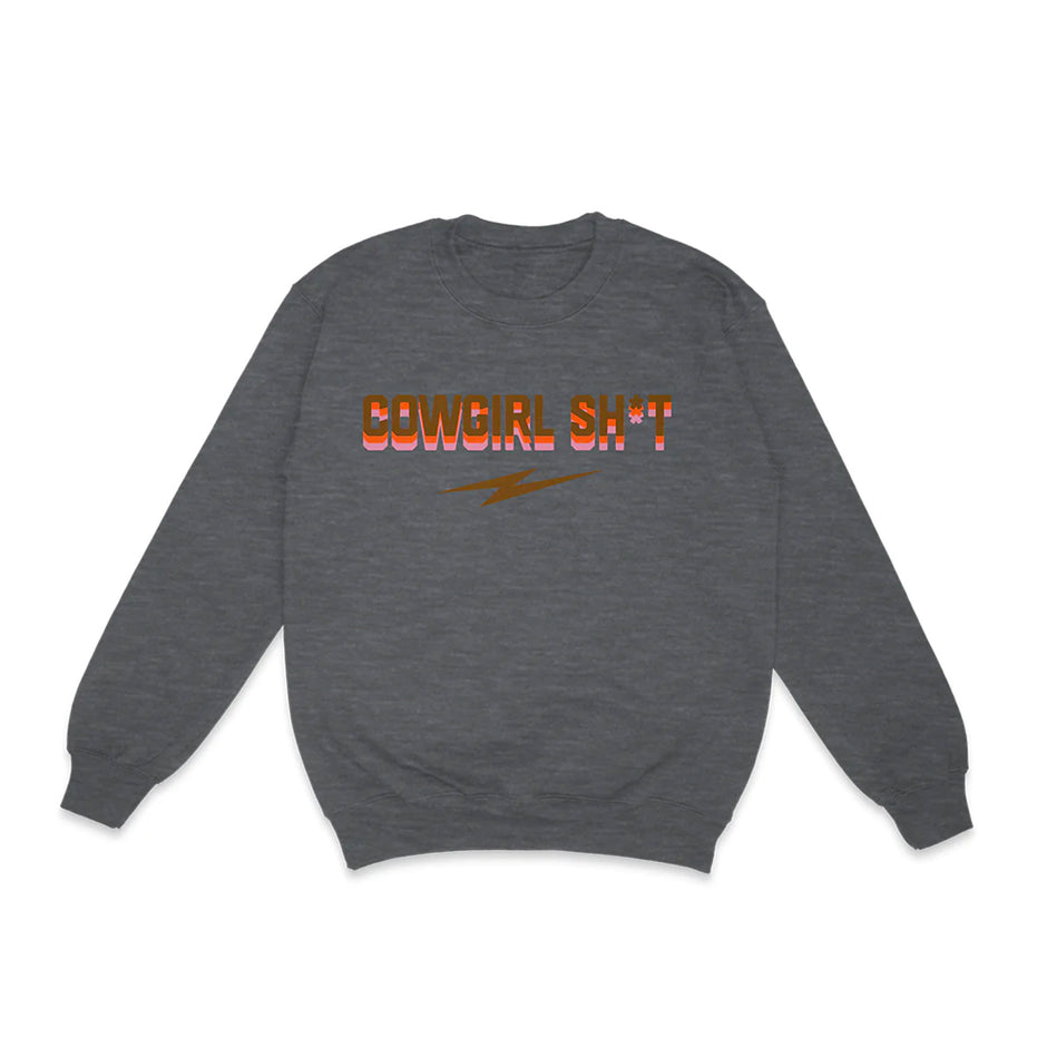 Cowboy Sh!t Unisex Racer Sweatshirt Ash Grey main image 1