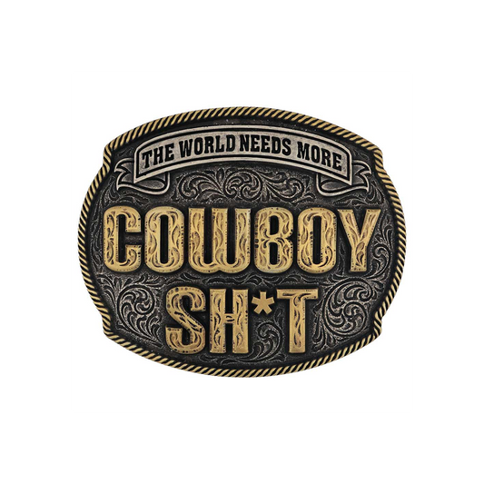 Copy of Cowboy Sh*t x Montana Silversmiths - Maverick Belt Buckle